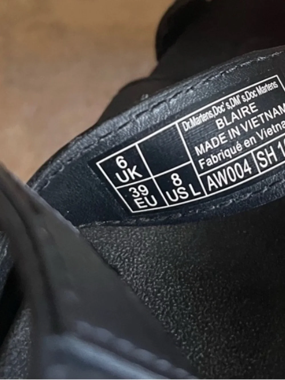 Dr. Martens BLAIRE Athena Leather Strap Platform Sandals Size 8 Black Strappy